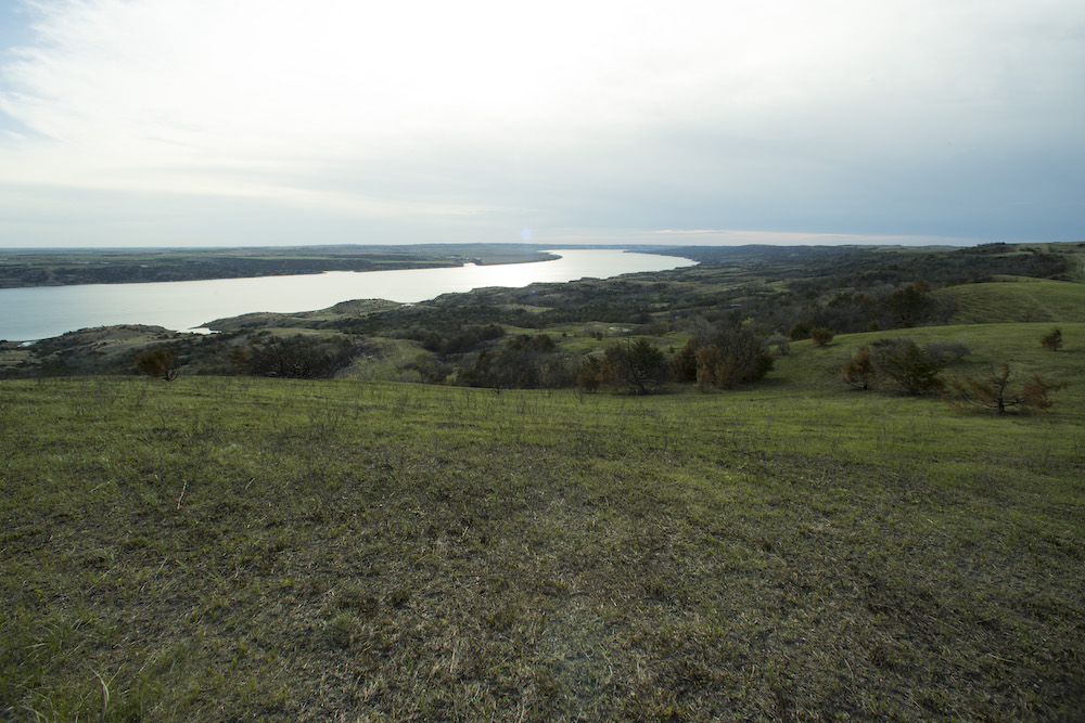 Expansive view of the Missouri River