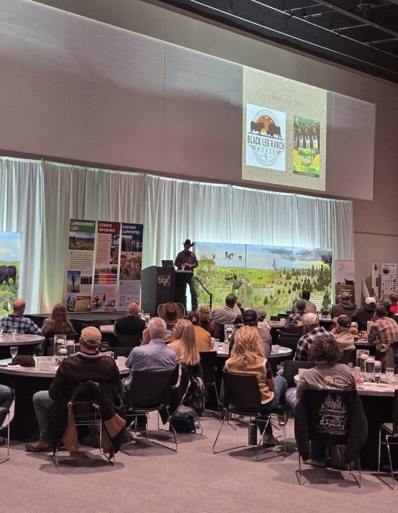A Speaker at the grassland management Conference in Rapid City, SD